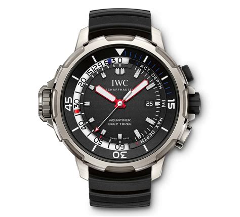 iwc de plongée montre|La montre IWC Aquatimer Deep Three .